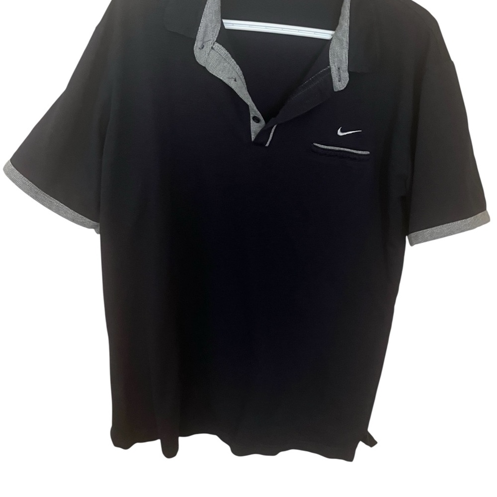 Nike Men's dark blue and Gray Polo Shirt.